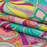 Stretch Cotton Sateen - Blue and Purple Floral - Holy Grail Print - Mood Exclusive Groove Collection
