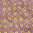 Stretch Cotton Sateen - Purple and Yellow Clovers - Lucky You Print - Mood Exclusive Groove Collection