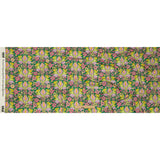Stretch Cotton Sateen - Green Floral Rows - Flower Shower Print - Mood Exclusive Groove Collection