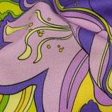 Stretch Cotton Sateen - Purple and Yellow Floral - Far Out Florals Print - Mood Exclusive Groove Collection