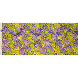 Stretch Cotton Sateen - Purple and Yellow Floral - Far Out Florals Print - Mood Exclusive Groove Collection