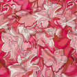 Stretch Cotton Sateen - Pink and White Floral - Far Out Florals Print - Mood Exclusive Groove Collection