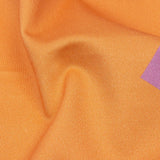 Stretch Cotton Sateen - Purple and Orange Geometric - Gemstone Jubilee Print - Mood Exclusive Groove Collection