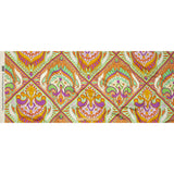 Stretch Cotton Sateen - Orange Paisley Diamonds - Bejeweled Blaze Print - Mood Exclusive Groove Collection