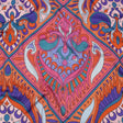 Stretch Cotton Sateen - Pink Paisley Diamonds - Bejeweled Blaze Print - Mood Exclusive Groove Collection