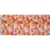 Stretch Cotton Sateen - Purple, Orange and Brown Abstract - Magical Mystery Print - Mood Exclusive Groove Collection