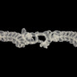 Famous NYC Designer Ivory Floral Vines Ruffled Tulle Lace Trim - 2.75"