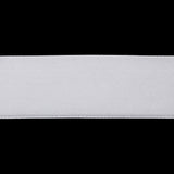 Japanese White Velvet Ribbon with Satin Backing - 1"