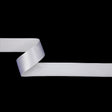 Japanese White Velvet Ribbon with Satin Backing - 1"