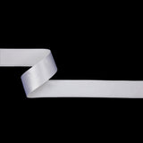 Japanese White Velvet Ribbon with Satin Backing - 1"