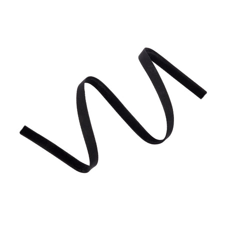 Japanese Black Rayon Velvet Ribbon - 0.25"