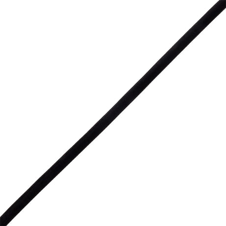 Japanese Black Rayon Velvet Ribbon - 0.25"
