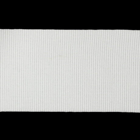 White Stretch Grosgrain Trim - 1.625"