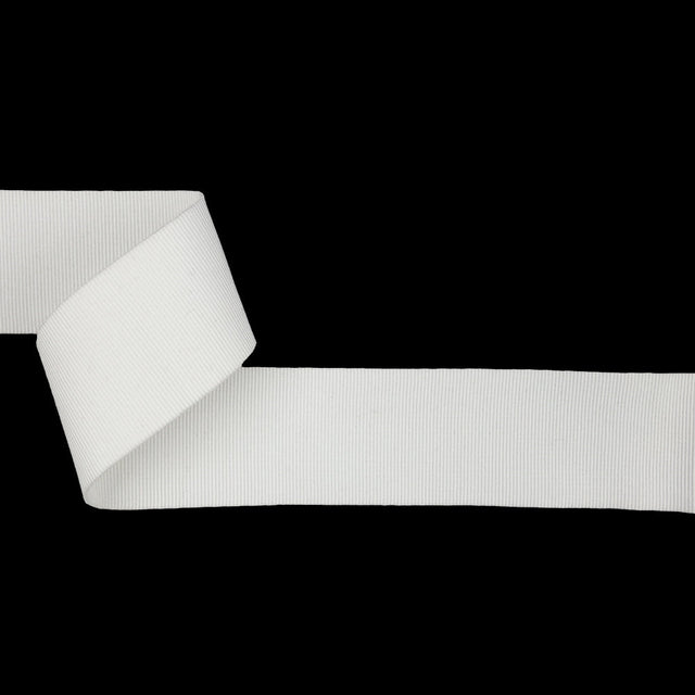 White Stretch Grosgrain Trim - 1.625"