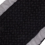 Black Little Circles Wool Embroidered Lace Trim on Mesh Ground - 2.375"