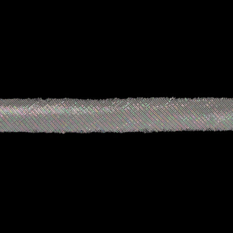 Metallic Iridescent White Bias Tape - 10mm