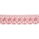 Dusty Rose Scalloped Classic Crochet Lace Trim - 2"