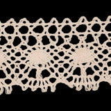 Pale Peach Scalloped Classic Crochet Lace Trim - 2"