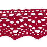 Cranberry Picot Arches and Zig Zags Crochet Lace Trim - 1.875"