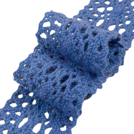Sky Blue Classic Crochet Lace Trim - 2"