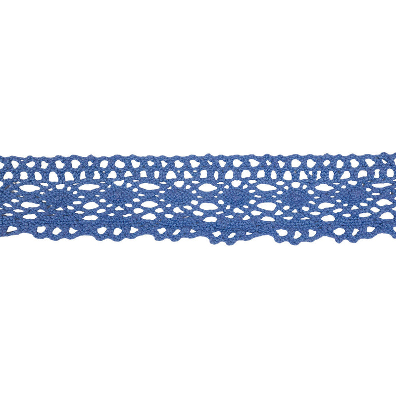 Sky Blue Classic Crochet Lace Trim - 2"