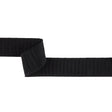 Black Ribbed Elastic Trim - 1.375"