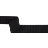 Black Ribbed Elastic Trim - 1.375"