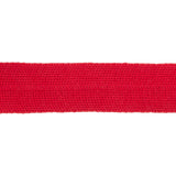 Red Cotton Knit Foldover Trim - 0.875"