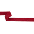 Carmine Cotton Knit Foldover Trim - 0.875"