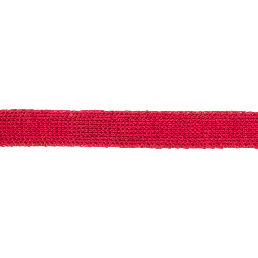 Carmine Cotton Knit Trim Tape - 0.375"