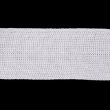 White Cotton Knit Foldover Trim - 1.25"