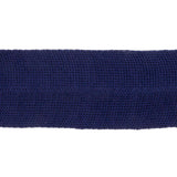 Navy Cotton Knit Foldover Trim - 1.25"