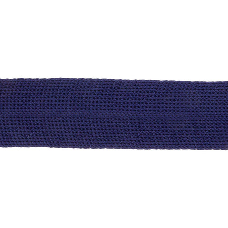 Navy Cotton Knit Foldover Trim - 0.875"