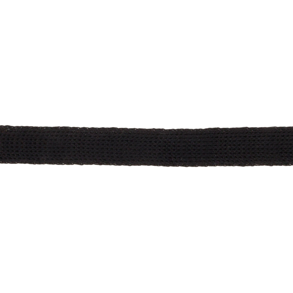 Black Cotton Knit Trim Tape - 0.375"