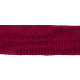 Wine Cotton Knit Foldover Trim - 1.25"