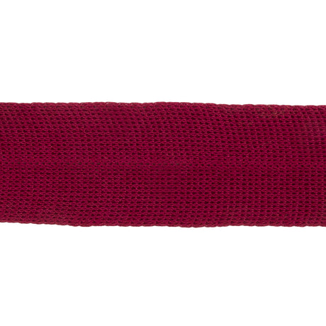 Wine Cotton Knit Foldover Trim - 1.25"