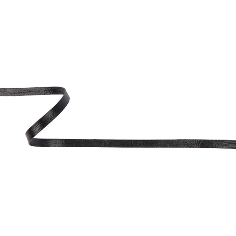 Black Textured Double Faced Faux Leather Tape Trim - 0.25"