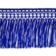 Blue Lace Top Chainette Fringe - 6"