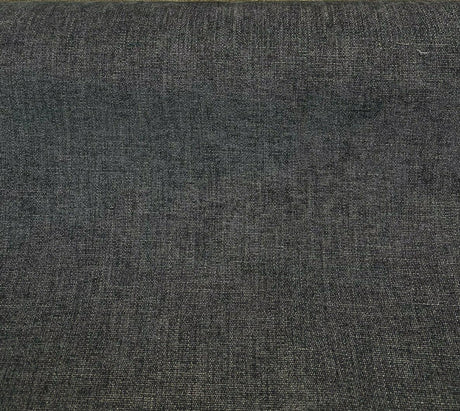 Mitchelle Charcoal Soft Chenille Upholstery Fabric - Charcoal Heather Effect, 54" Width (1 Yard)