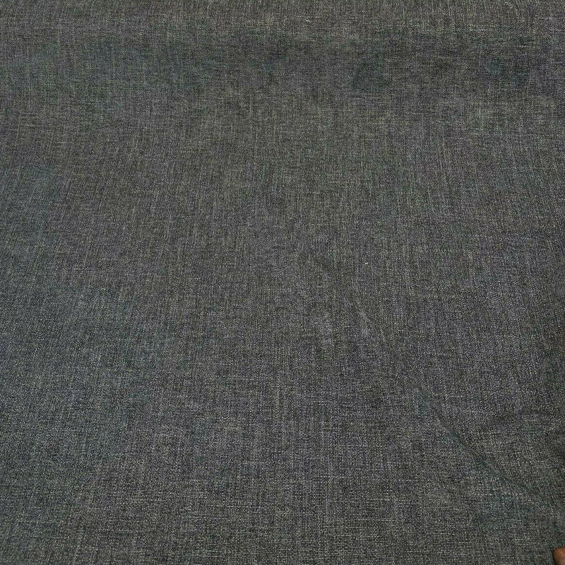 Mitchelle Charcoal Soft Chenille Upholstery Fabric - Charcoal Heather Effect, 54" Width (1 Yard)