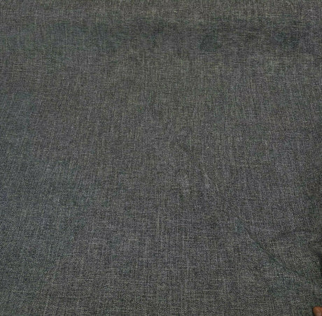 Mitchelle Charcoal Soft Chenille Upholstery Fabric - Charcoal Heather Effect, 54" Width (1 Yard)