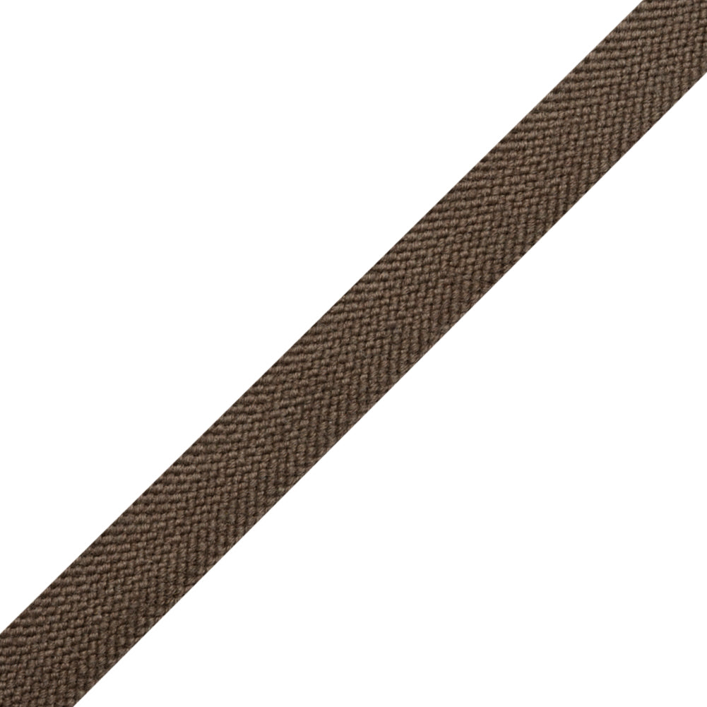 Mocha Wool Braided Tape - 0.75"