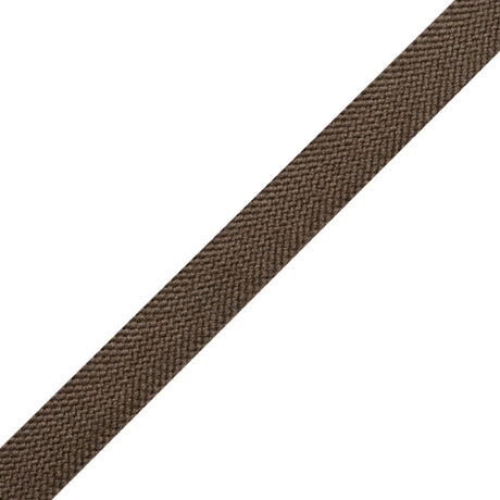 Mocha Wool Braided Tape - 0.75"