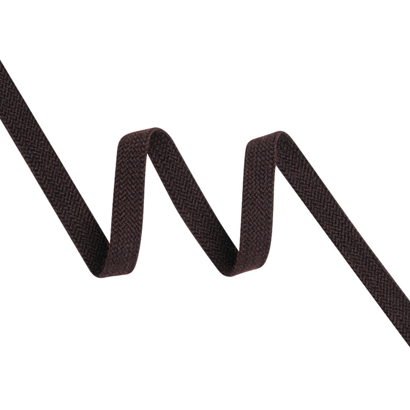 Chocolate Wool Braided Tape - 0.5"