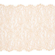 Peach Floral Scalloped Re-Embroidered Lace with Eyelash Fringe - 12.75"