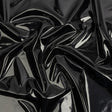 Black Stretch Faux Patent Leather