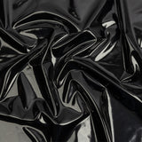 Black Stretch Faux Patent Leather