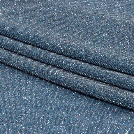 Nylon Knit with All-Over Glitter - Baby Blue - Sun Streams Collection