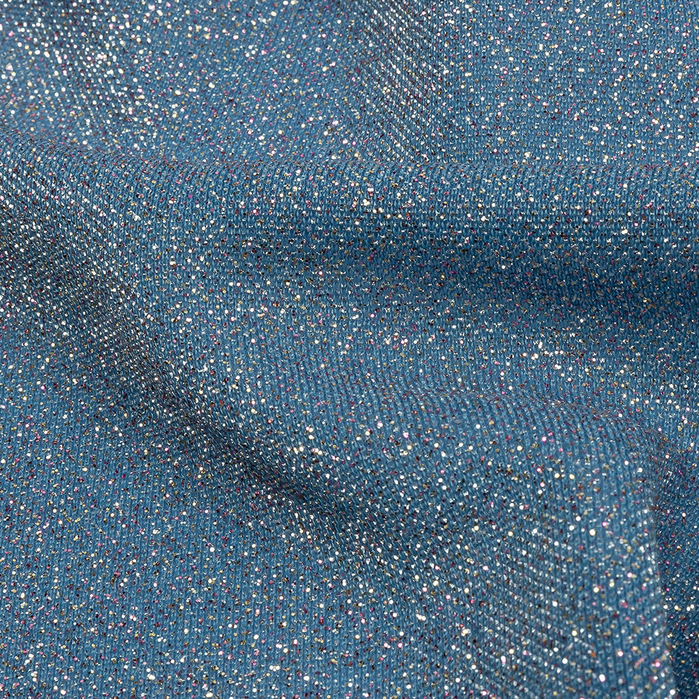 Nylon Knit with All-Over Glitter - Baby Blue - Sun Streams Collection