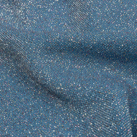 Nylon Knit with All-Over Glitter - Baby Blue - Sun Streams Collection
